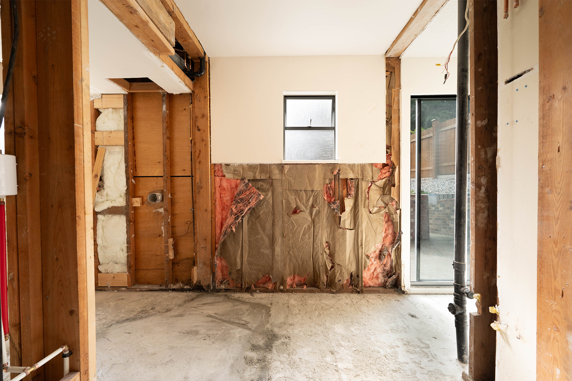 Bathroom during renovation - construction phase